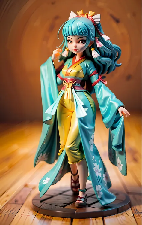 super cute girl full body 3d, tang costume hanfu, pop mart blind box, adolable, blind box dolls, moles under eyes, hyper hd, mas...