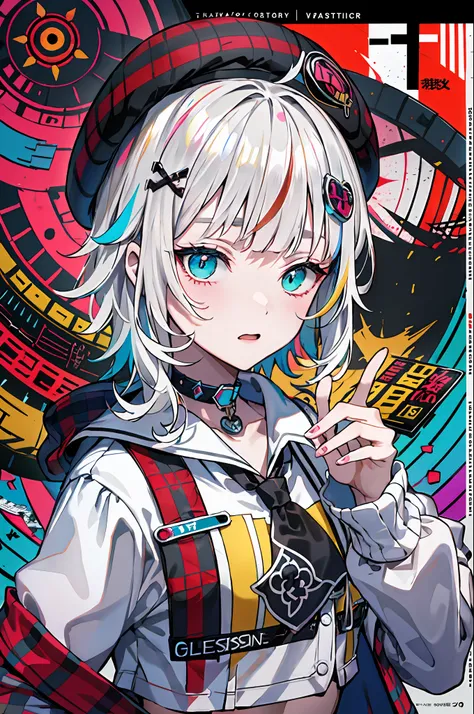 (((Dramatic)))、(((gritty)))、(((vehement))))The poster of the film appears as a central character。She is shy in the center of the poster、Wearing an idol costume、Has a determined look。The background is dark and rough、I feel like Im drunk。Text is bold and eye...