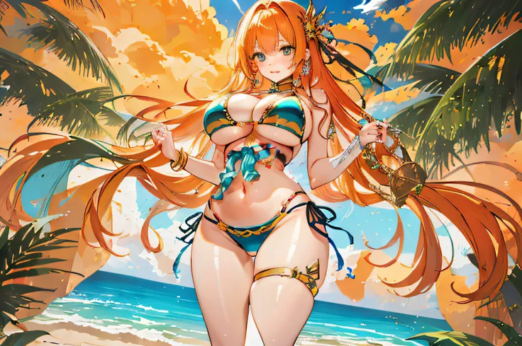 sexy midriff, narrow and long navel