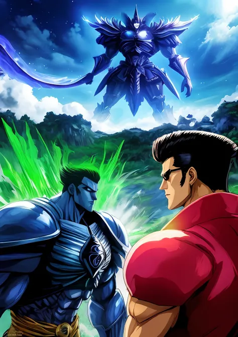 anime, Estilo anime, obra prima, obra prima do anime, Toguro,forte, musculoso, Grande, Um joker da DC, epics, (realista:1.2), desbotado:0.2, cores neutras:0.2, (arte conceitual), ((((HDR)))), ((((cores silenciadas)))), Intricate meals, art-station, hiperde...