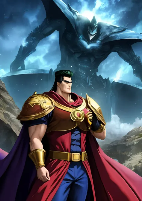 anime, Estilo anime, obra prima, obra prima do anime, Toguro,forte, musculoso, Grande, Um joker da DC, epics, (realista:1.2), desbotado:0.2, cores neutras:0.2, (arte conceitual), ((((HDR)))), ((((cores silenciadas)))), Intricate meals, art-station, hiperde...