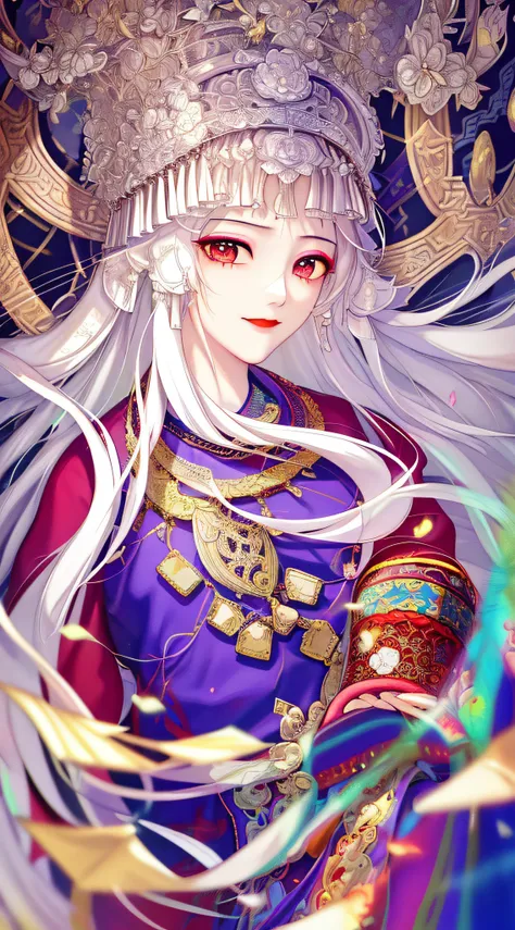 (illustration:1.3) Beautiful Hmong girl with Hmong costume (by Artist Anna Dittman:1), (((Masterpiece))), (((Best quality))), ((Ultra-detailed)),(Detailed light),((An extremely delicate and beautiful)),mix4,Urzang-6500-V1 Edition, Edition.1, PureErosFace_V...