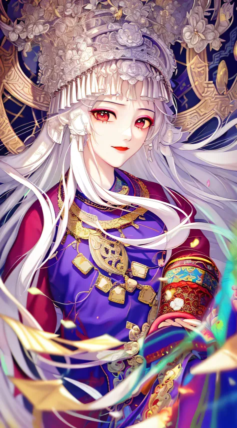 (illustration:1.3) Beautiful Hmong girl with Hmong costume (by Artist Anna Dittman:1), (((Masterpiece))), (((Best quality))), ((Ultra-detailed)),(Detailed light),((An extremely delicate and beautiful)),mix4,Urzang-6500-V1 Edition, Edition.1, PureErosFace_V...