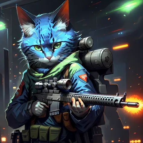 （tech-sensitive sniper rifle）（aim for real cats）（octetopter） --auto