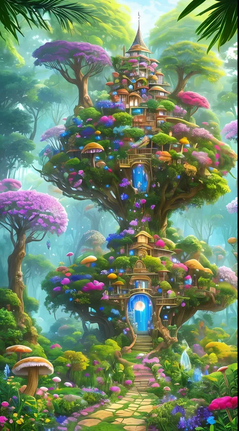 （when arriving on the planet pandora，surrounded by many people "tree of hope" the seeds resemble glowing jellyfish；towering tree...