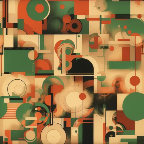 vintage art reimagined showing abstract concepts