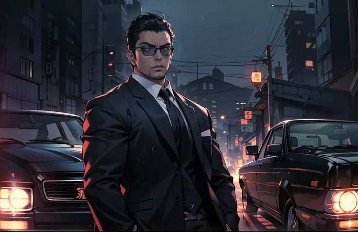 yakuza, badass, dangerous, black car, epic, cinematic