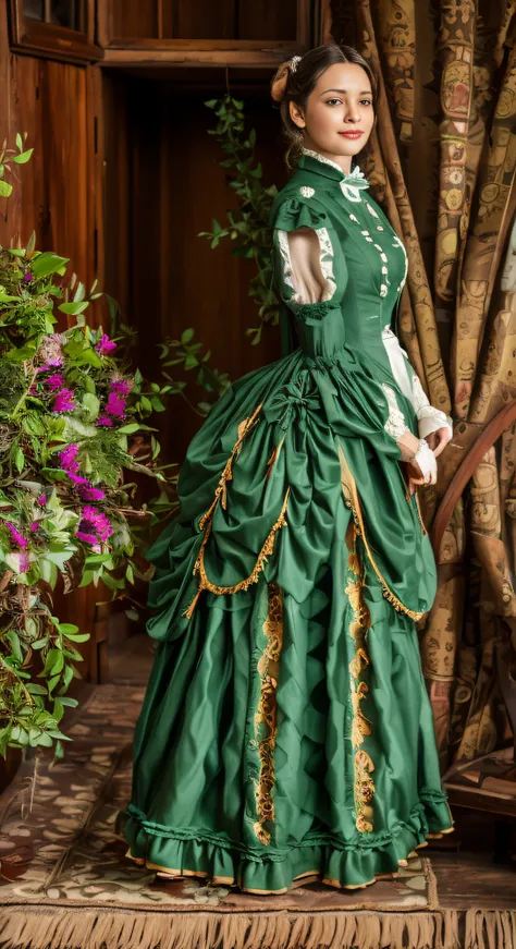 There is a beautiful woman, loira de olhos azuis, (em um vestido branco), (Terno estilo Victoria), 1 8 7 0 s Seasonal clothing, roupas vitorianas, victory, Vestido vitoriano, 1 8 8 0 s estilo, em aristocrata vitoriano, usando roupas vitorianas, Intrincado ...