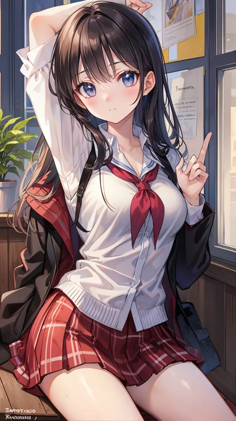 masterpiece, top quality, schoolgirl,