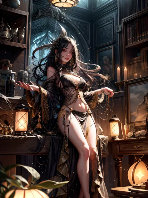 Prompts Copiar prompts cloudy night sky storm, sunset red clouds storm cloudy, rough sea, psychedelic waves, skin and clothes wet with water, drops of water, floating bubbles, magical lights,face by tom bagshaw art station,, Moon Goddess, Full Length Figur...