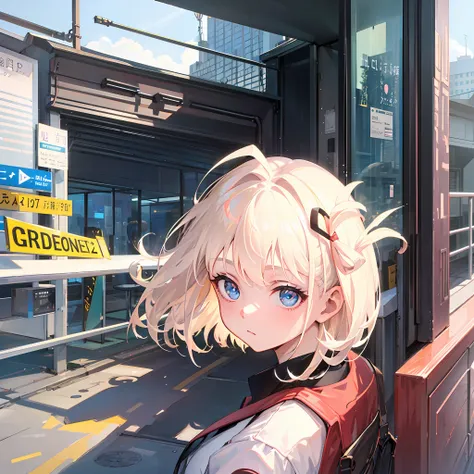 (masterpiece, top quality, super detail: 1.6), illustration, (solo, one girl, beautiful detailed eyes: 1.2), city, street,