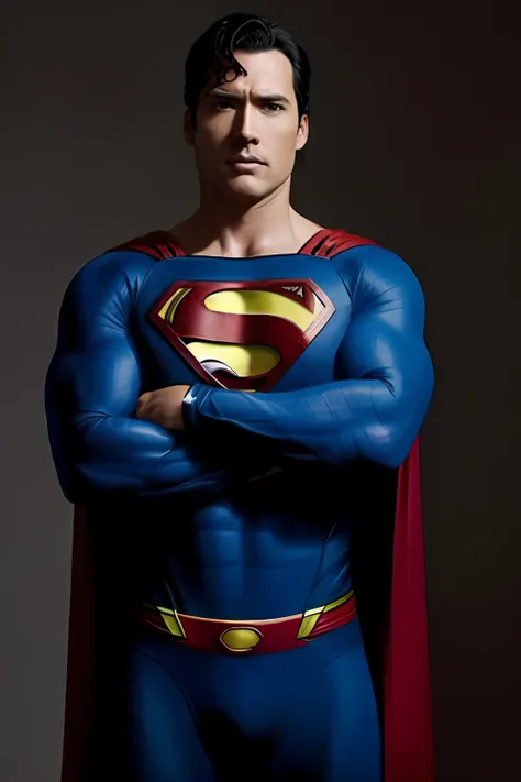 um homem com uma fantasia de superman posando para uma foto, pose do super-homem, justin hartley como superman, super-homem, her...