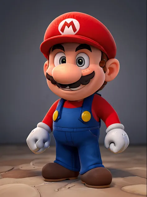 RAW photo, Super Mario holding a toolcase in his left hand, highly detailed textures, tired, run down, deep skin pores, red Super Mario hat, perfect lighting, photorealism, photo realistic, hard focus, smooth, depth of field, 8K UHD, photo taken by a Sony ...