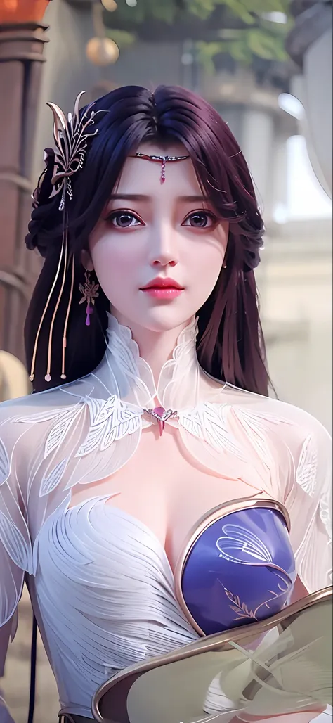 masterpiece, 1girl, yun xi, purple eyes, realistic, ultra detail, best quality,