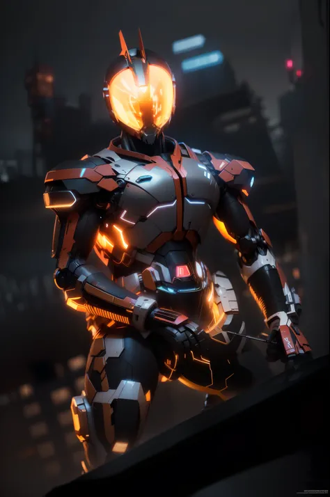 Realiy,photorealestic,Machinary,mechs,Technologie,musculous,glowing light eyes,Burly body,style of photography,Real scenery(Metallic texture 1.8)(Excess detail 2)(High resolution1.6)(4K clarity1.9)(Carbon fiber 1.5)(Metal reflection 1.5),Neon lights