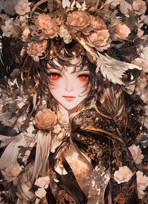 drawing of a woman with a hat and feathered headdress, detailed manga style, hyper detailed manga drawing, ink manga drawing, in style of manga, pencil and ink manga drawing, black and white manga style, intricate manga drawing, anime tribal boy with long ...