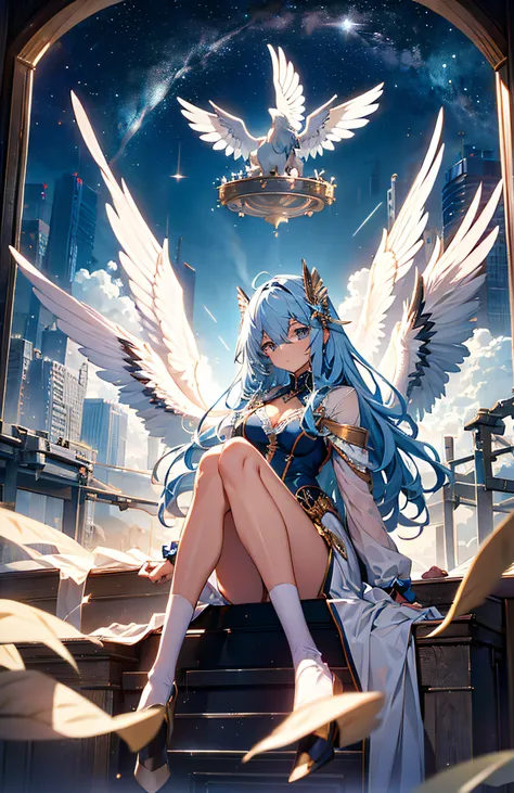 Personification of the constellation Pegasus, masterpiece, Top image quality, hight resolution,