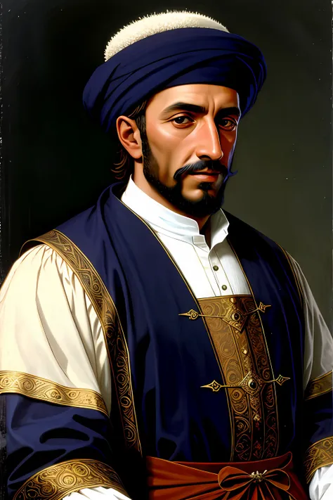 portrait of a medieval nobleman, sultan