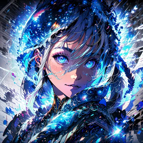 (absurdres, highres, ultra detailed),(Masterpiece, best quality:1.2), midjourney,close up shot, beautiful face,1girl,solo, power of time,white hair,long hair,red and purple eyes, beautiful,time of cronos, wearing a white outfit, mythical powers, fantasy, h...