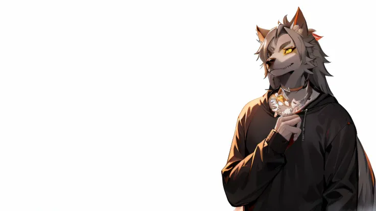Face painting,werecreature,Best anime 4k konachan wallpaper, furry character portrait, 4k manga wallpapers, digital art from danganronpa, Anthropomorphic cyberpunk wolf, without text, fursona art, Anime art wallpaper 8 K, 4K anime wallpaper, official chara...