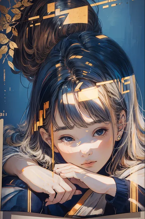 (masterpiece、top-quality:1.2)、(ultra-detailliert)、(illustratio)、(Distinct_image)、(Convoluted_Details)、(delicate illustration)、wide Shots、Dinamic Light、student clothes、(The upper part of the body:1.5)、 😄、Realistic, top-quality, Detailed, CG Illustration, W...