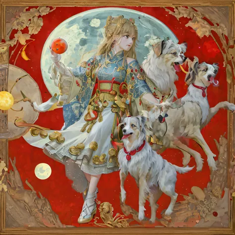 Outstanding works of art of amateurs、Culture of Chinas Ethnic Minorities、Ancient Orient Culture、Photographs of reliefs inspired by the Hellenistic virtuosity of transcendental virtuosity、White dog and red dog join hands、It has a circumferential trajectory ...