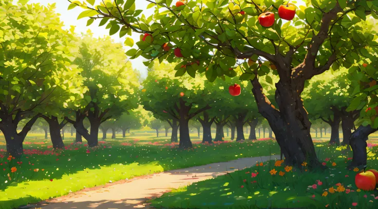 apple trees