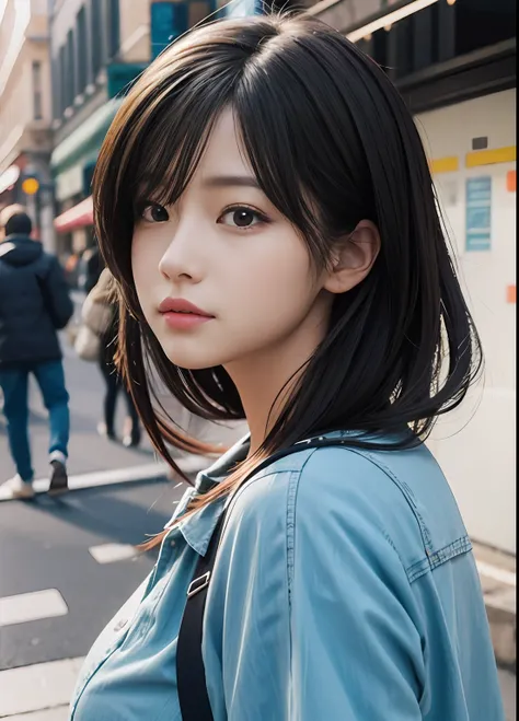 (best-quality:0.8),
(best-quality:0.8), perfect anime illustration, extreme closeup portrait of a pretty woman walking through the city