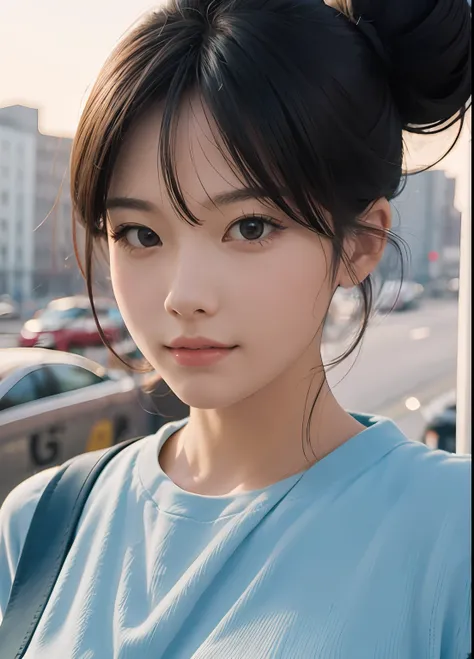 (best-quality:0.8),
(best-quality:0.8), perfect anime illustration, extreme closeup portrait of a pretty woman walking through the city