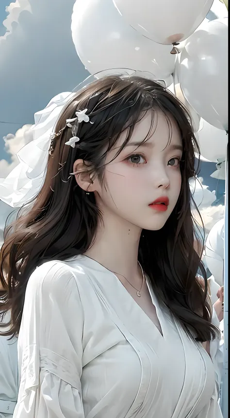 ((bust photo)),((beautiful detailed face))),((hair straight)),((big wind)),((gradient color eyes)),((white cloud background)),,(...