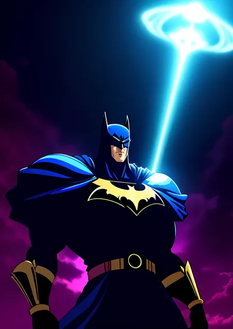 anime, Estilo anime, obra prima, obra prima do anime, Toguro,forte, musculoso, Grande, Um batman da DC, epics, (realista:1.2), desbotado:0.2, cores neutras:0.2, (arte conceitual), ((((HDR)))), ((((cores silenciadas)))), Intricate meals, art-station, hiperd...