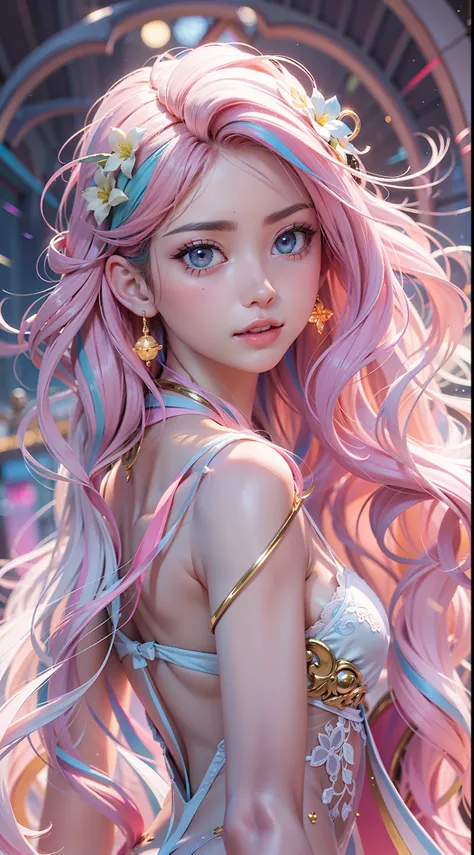 ((Masterpiece)), best quality, absurderes, ultra detailed, 8k, dynamic pose, super complex details, intricate details, holographic, cowboy shot, golden ratio, super cute girl, neon aura, delicate and beautiful face, mature girl, super beautiful asian girl ...