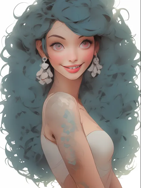 illustration of a beautiful girl in sexy costumes,