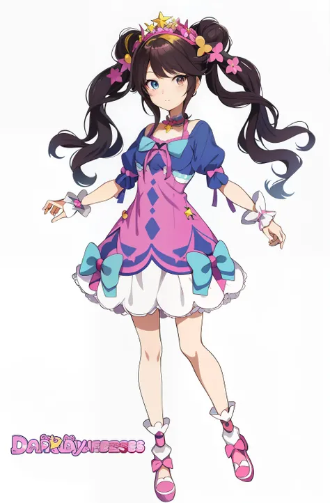 a close up of a cartoon girl with long hair wearing a dress, !!full body portrait!!, my dress up darling anime, cute anime waifu in a nice dress, anime moe artstyle, pretty anime character design, anime full body illustration, marin kitagawa fanart, fullbo...