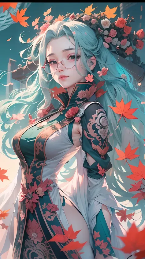 Official Art, Unified 8K Wallpapers, Ultra Detailed, Beautiful and Aesthetic, Masterpiece, Best Quality, (Zentangle, Tangle, Entangle), (fractal art: 1.4), 1girl, black hair, Chinese, bare shoulders, short skirt, calf, navel, very detailed, dynamic angle, ...