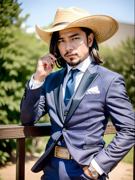 (cowboy shot), sfw, (masutepiece), (best quality:1.0), (超a high resolution:1.0), detailed eye breaking ton rack lock , suit, for...