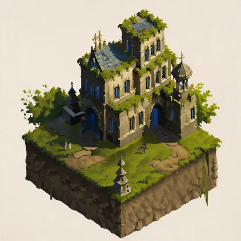 (masterpiece:1, looking at viewer, best quality, ultra-detailed, best shadow), medival castle build , 2d art, concept art,