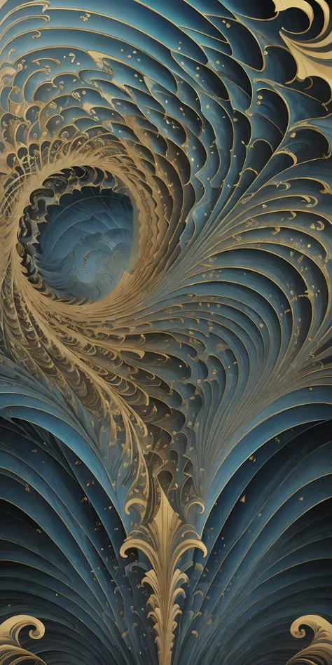 arte greatwave alex cinza arte fractal face splitting happy