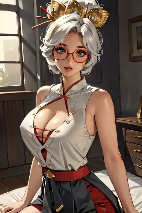 Busty nude breasts, highres, masterpiece, perfect lighting, bloom, cinematic lighting, perfect skin, female,  (looking at viewer:1.5),solo, perfect illumination, distinct, (1girl:1.4), perfect face, detailed face,  perfect body, beautiful eyes, pretty face...