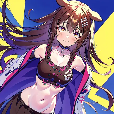 2d, obra maestra, La mejor calidad, anime, ojos altamente detallados, Cara altamente detallada, Antecedentes altamente detallados, Disparo de vaquero,1girl, solitaria, Korone, Inugami Korone, hololive, Youtuber Virtual, brown eyes, brown hair, orejas de pe...