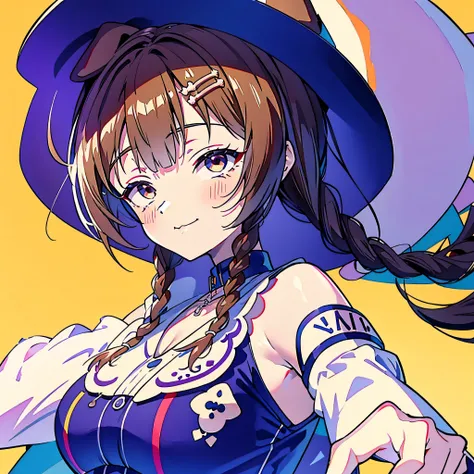 2d, obra maestra, La mejor calidad, anime, ojos altamente detallados, Cara altamente detallada, Antecedentes altamente detallados, Disparo de vaquero,1girl, solitaria, Korone, Inugami Korone, hololive, Youtuber Virtual, brown eyes, brown hair, orejas de pe...