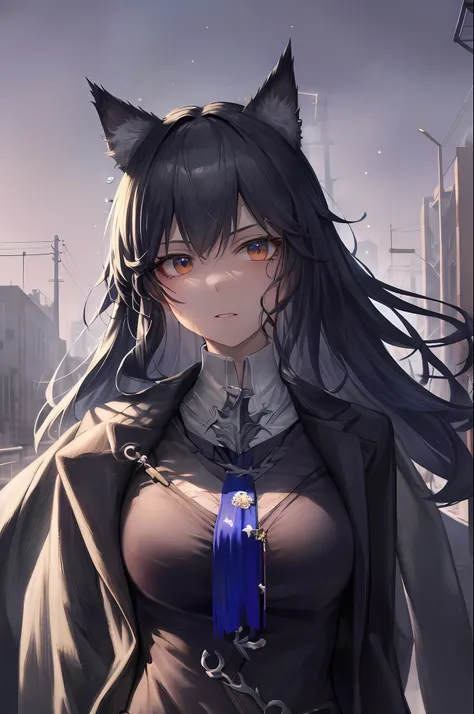 {An extremely delicate and beautiful girl}, CG 8K wallpaper, Masterpiece, Cold expression, Handsome, Medium breasts dinner body, view the viewer, school uniform, Sailor suit,serafuku, Messy long hair,Colorful hair,Big eyes, Beautiful detailed eyes {{Black ...
