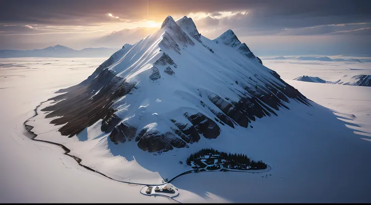 high details, best quality, 8k, [ultra detailed], masterpiece, best quality, (extremely detailed), ultra wide shot, RAW, photorealistic, fantasy art, dnd art, rpg art, a picture of a fantasy arctic tundra(1.6 intricate details, Masterpiece, best quality) ,...