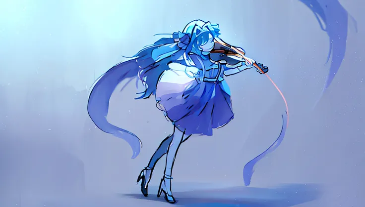 a girl who plays the violin