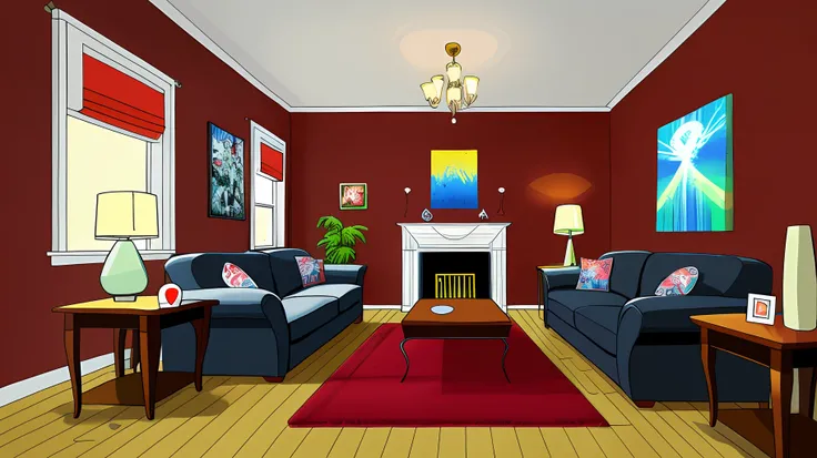 living room interior, 8K, hyper HD, tmasterpiece, highest quality