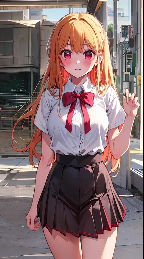 main girl is beautiful and cute, "neat and bright uniform coordination", full body, full body illustration, best illustration, elementary school student, realistic and elaborate uniform, high school uniform, ((highest quality)), ((masterpiece)), (detail: 1...