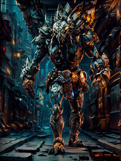 (Masterpiece) A sharks mask in antique armor, (fine facial details) pedestrian warrior, weapon in hand, cyberpunk style color scheme, ((intricate detail, super detailed)) 8K.