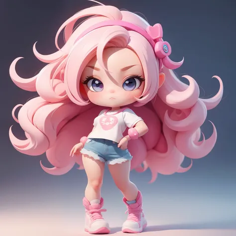 a super cute girl, full body, dreamy cute hair accessoriesPopmart Blind Box, IP design, clean and bright background3D rendering, OC rendering, 8k, soft focus, fine Glossysuper detail --ar 3:6 50 --q 2 --niji 5 --style expressive --s 2