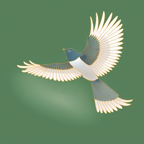 The Chinese wind animal magpie