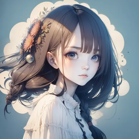 (masterpiece), (best quality), (ultra detailed),(disheveled hair),(illustration), (1girl), (Fashionable clothing), standing, Fashion model, looking at viewer, (interview), (simple background),beautiful detailed eyes, delicate beautiful face, Floating,(high...